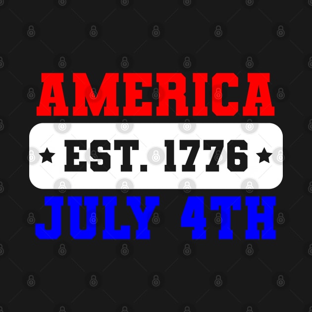 July 4th, 1776 - America Varsity Style by Brad T