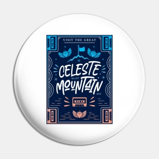 Celeste Mountain Emblem Pin