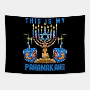 This is my Pajamakah Shirt Funny Jewish Pun Hanukah Tapestry