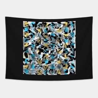 Lovely abstraction in blue and grey Tapestry