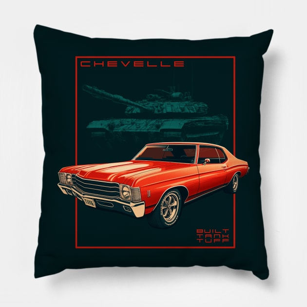 Chevelle Built Tank Tuff Pillow by Kid Relic