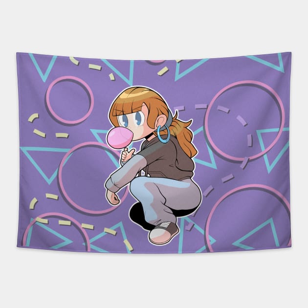 Bubble Gum Posing Tapestry by StaticBlu