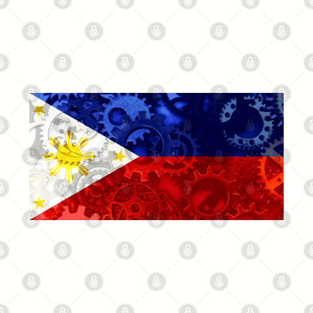 Flag of the Philippines - Gears by DrPen