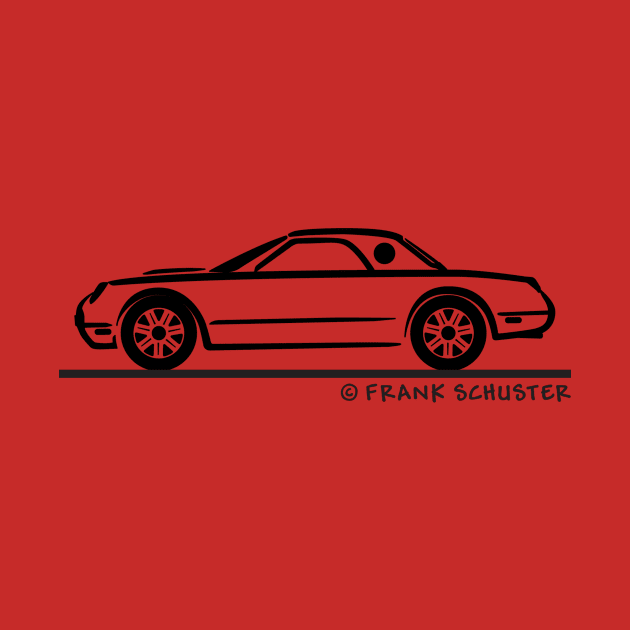 2002-2005 Ford Thunderbird Top Up Silhouette by PauHanaDesign