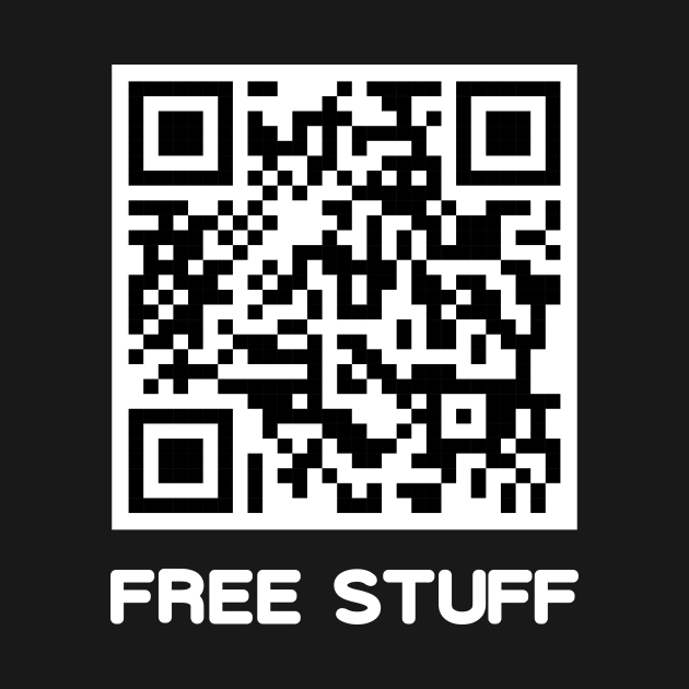 Rick Roll QR Code with "Free Stuff" Bait by ChapDemo