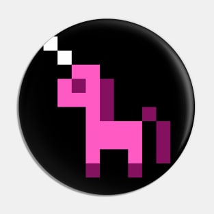 Pink Pixel Unicorn Pin