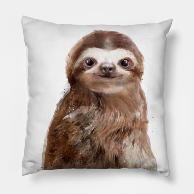 Little Sloth Pillow by Amy Hamilton