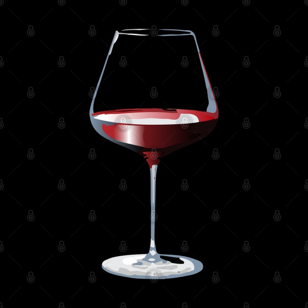 Red wine glass by leewarddesign