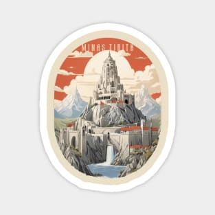 Retro Design Minas Tirith Magnet