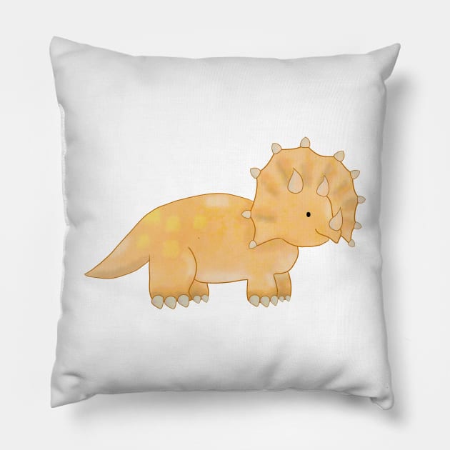 Triceratops Pillow by RocksNMills