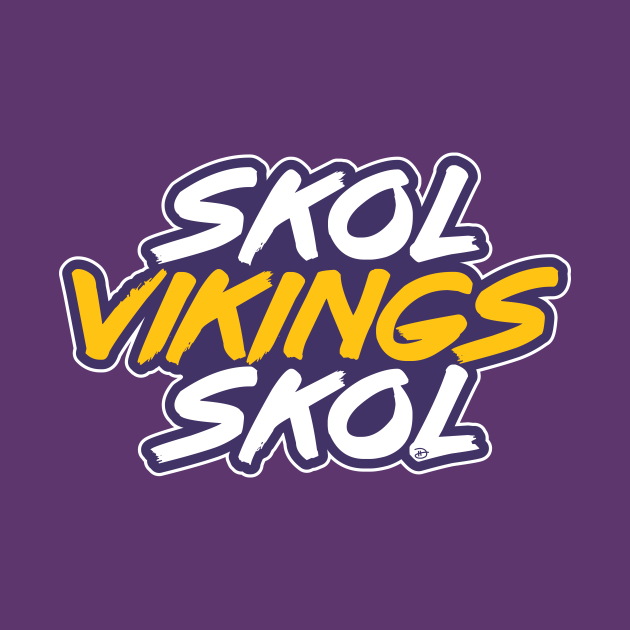 Skol Vikings Skol - Vikings - Long Sleeve T-Shirt | TeePublic