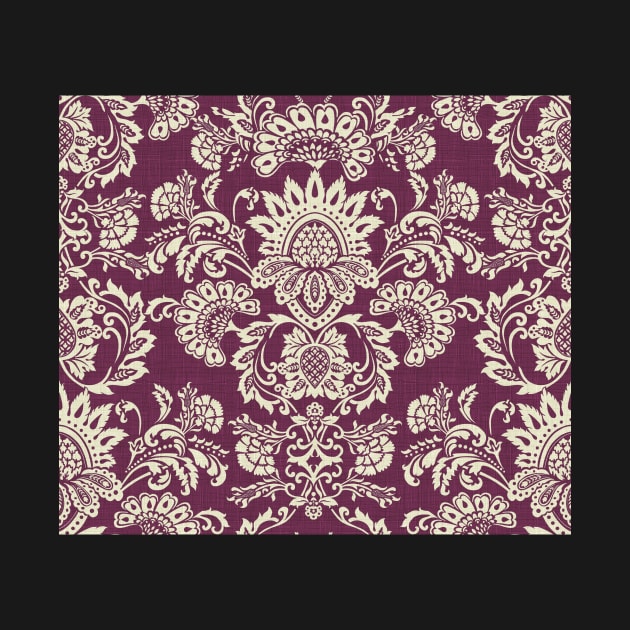 Damask vintage violet by BessoChicca