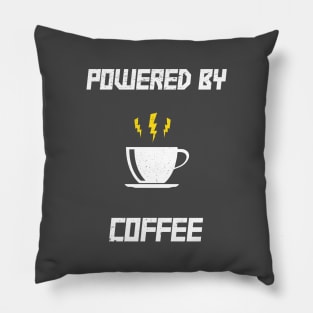 Powered by Coffee / Caffeine Pillow
