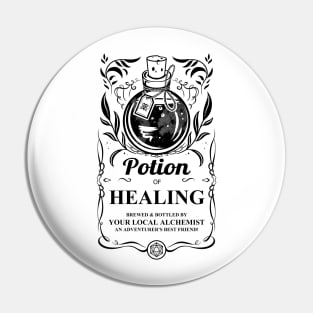 Potion of Healing: Black Version Pin