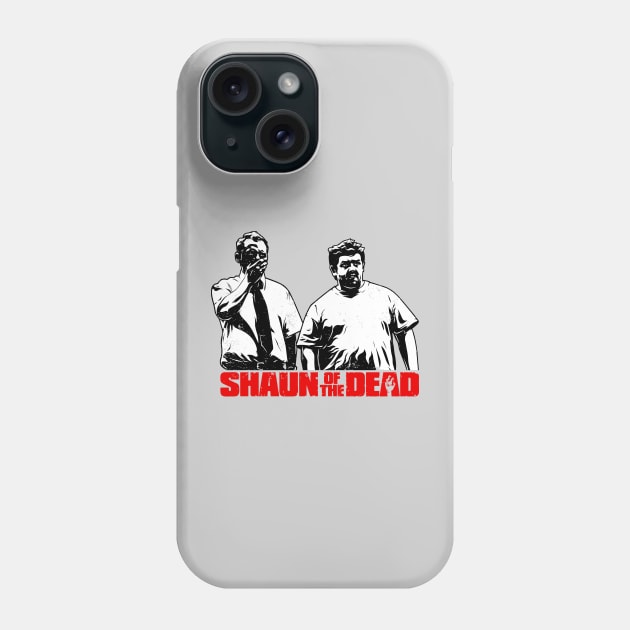 Shaun Of The Dead Distressed Stencil Style Phone Case by CultureClashClothing