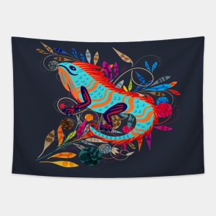 Whimsical Creatures | Iguana Tapestry