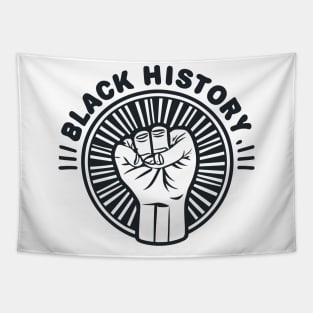 Black History Fist Tapestry