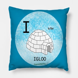 I is for Igloo Pillow