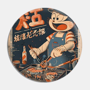 Vintage BBQ Fun Pin