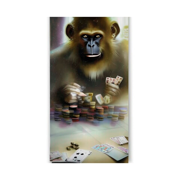 Illegal Monkey Playing Cards by ShopSunday