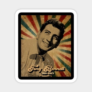 Keep Smile Tony Bennett - Photo Vintage Retro Look Fan Design Magnet