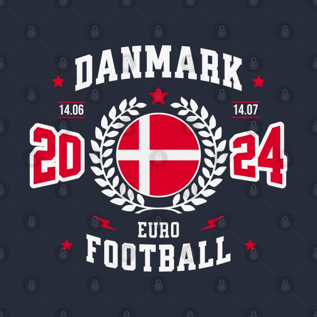 Denmark 2024 Football Supporter by Kicosh