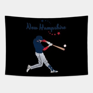 New Hampshire USA Baseball Tapestry