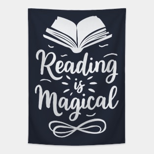 Reading Is Magical. Book Lover Tapestry