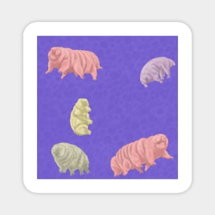 Tardigrade Pattern Purple/Blue Magnet