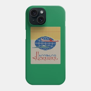 Aeroflot Ad with Ararat in Armenian Phone Case