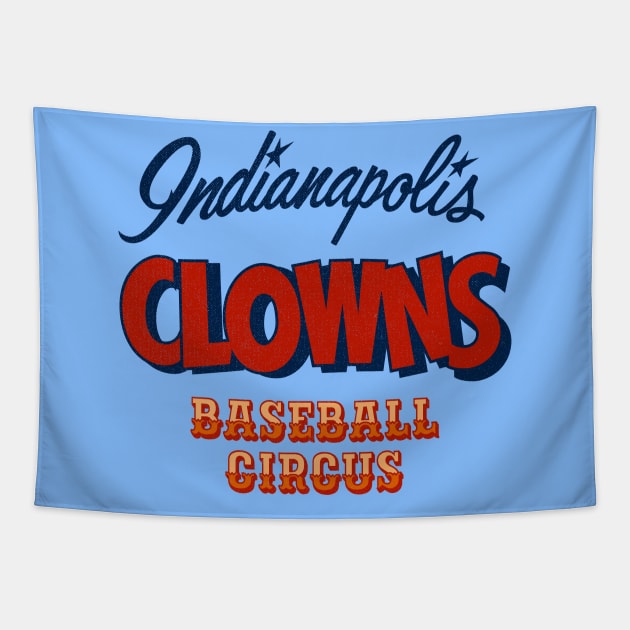 Defunct Indianapolis Clowns Baseball Tapestry by LocalZonly