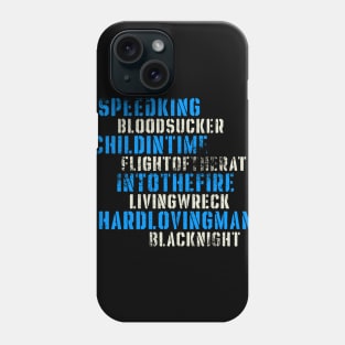 In Rock tracklist Phone Case