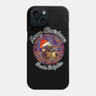 Merry Christmas Santa Dolphin Pop Art Phone Case