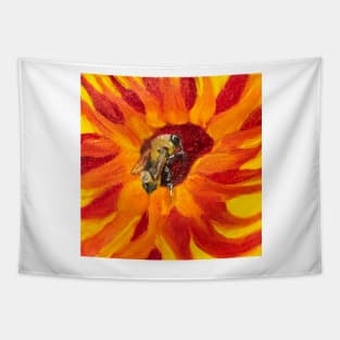 Honey Bee Sunflower Tapestry