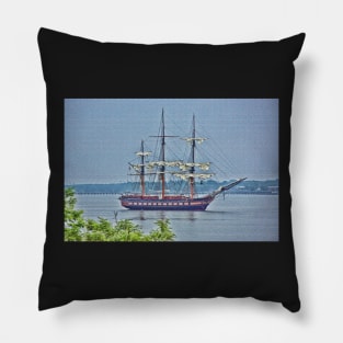 Oliver Hazard Perry Sailing Ship Pillow