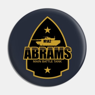 M1A2 Abrams Main Battle Tank Patch Pin