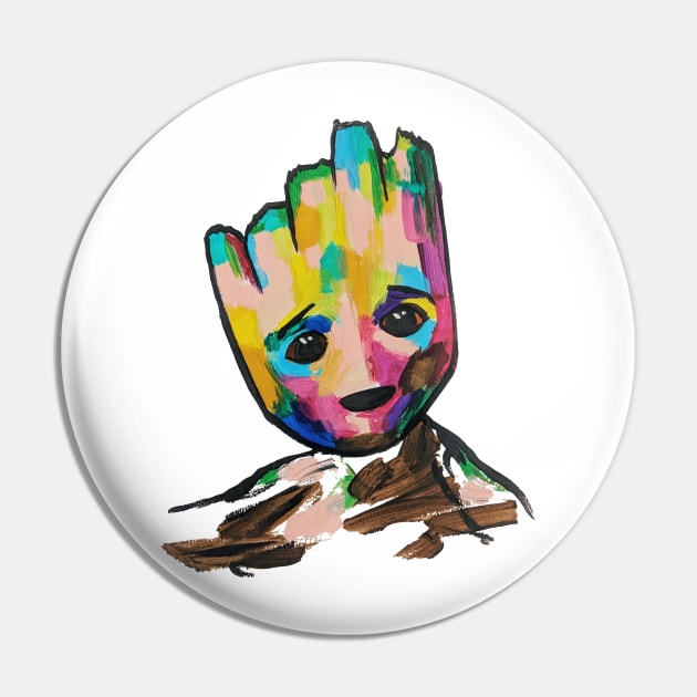 Baby Groot Pin by megandavellafineart