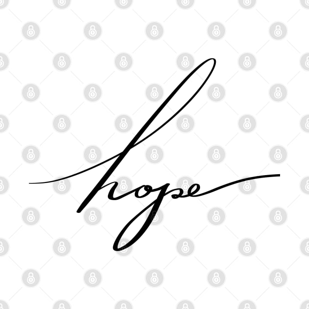 hope inspiration handwritten by Ammi