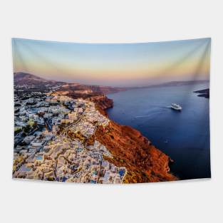 Santorini, Greece Tapestry