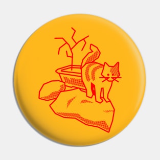 Rock Cat Pin