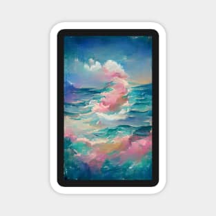 Cotton Candy Ocean Dream Art Magnet