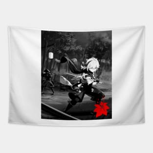 Genshin Impact Kazuha Noir Tapestry