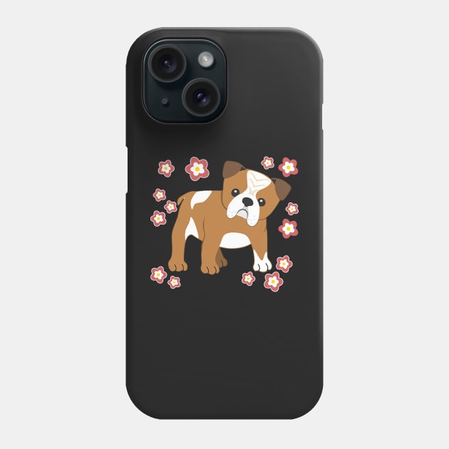 Cute English Bulldog Gifts for Owners Phone Case by 3QuartersToday