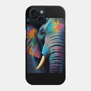 Colorful Elephant in Pop Art Style - A Fun And Playful Art Design For Animal lovers Phone Case