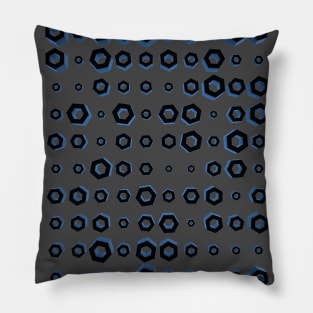 Abstraction with hexagons Pillow