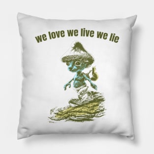 Smurf Cat We Live Pillow