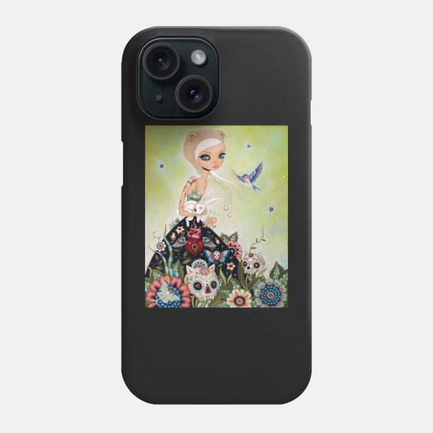 The girl flower 2006 - Mark Ryden Phone Case by Kollagio