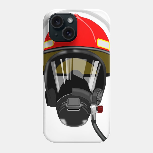 fireman helmet Phone Case by cubeartalex