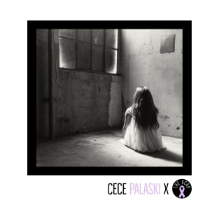 Cece Palaski - Window - B&W - Dark T-Shirt