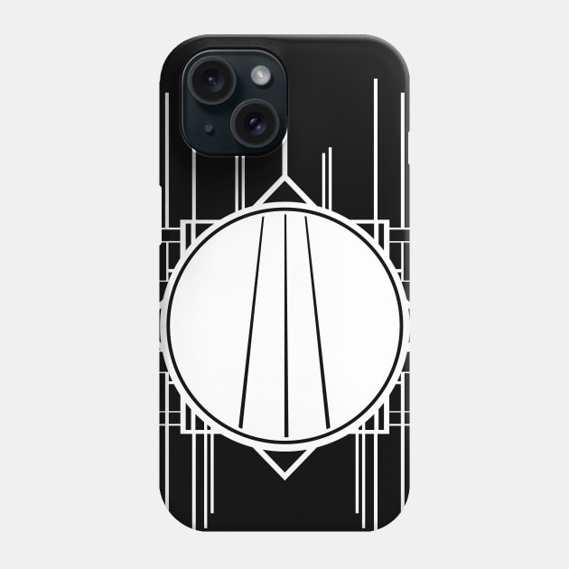 Abstract Geometric sporty white parallel lines pattern Phone Case by designsbyxarah